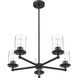 Thayer 5 Light 26 inch Matte Black Chandelier Ceiling Light