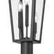 Gannon 3 Light 100.5 inch Black Outdoor Post Mounted Fixture in G9