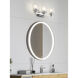 Jacqueline 3 Light 22.75 inch Chrome Bathroom Vanity Wall Light
