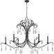 Amara 6 Light 58.75 inch Matte Black Chandelier Ceiling Light