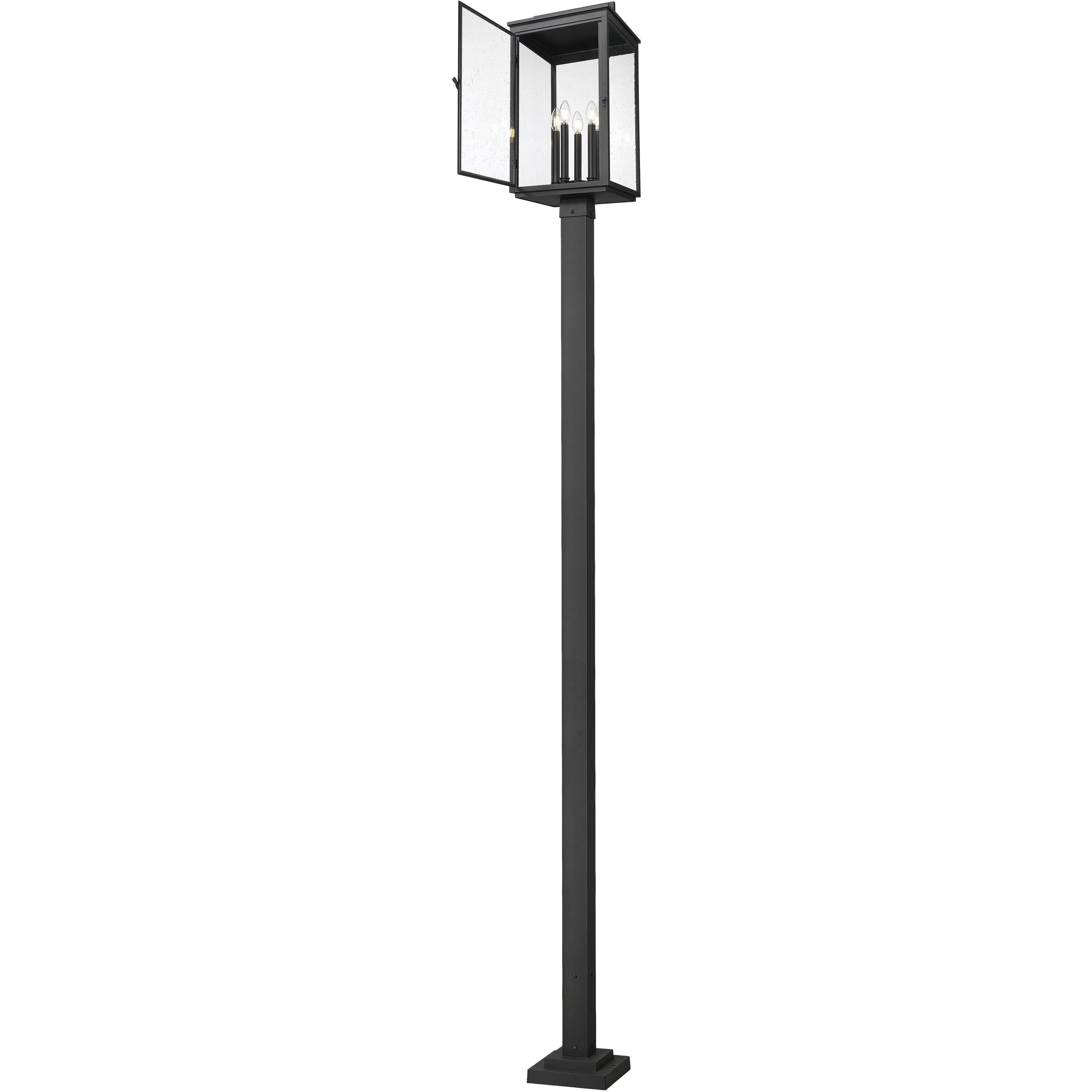 Hartwell 5 Light 119.25 inch Sand Black Outdoor Post Mounted Fixture