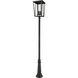 Seoul 4 Light 125.5 inch Black Outdoor Post Mounted Fixture