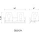 Callista 2 Light 18.25 inch Matte Black Vanity Wall Light