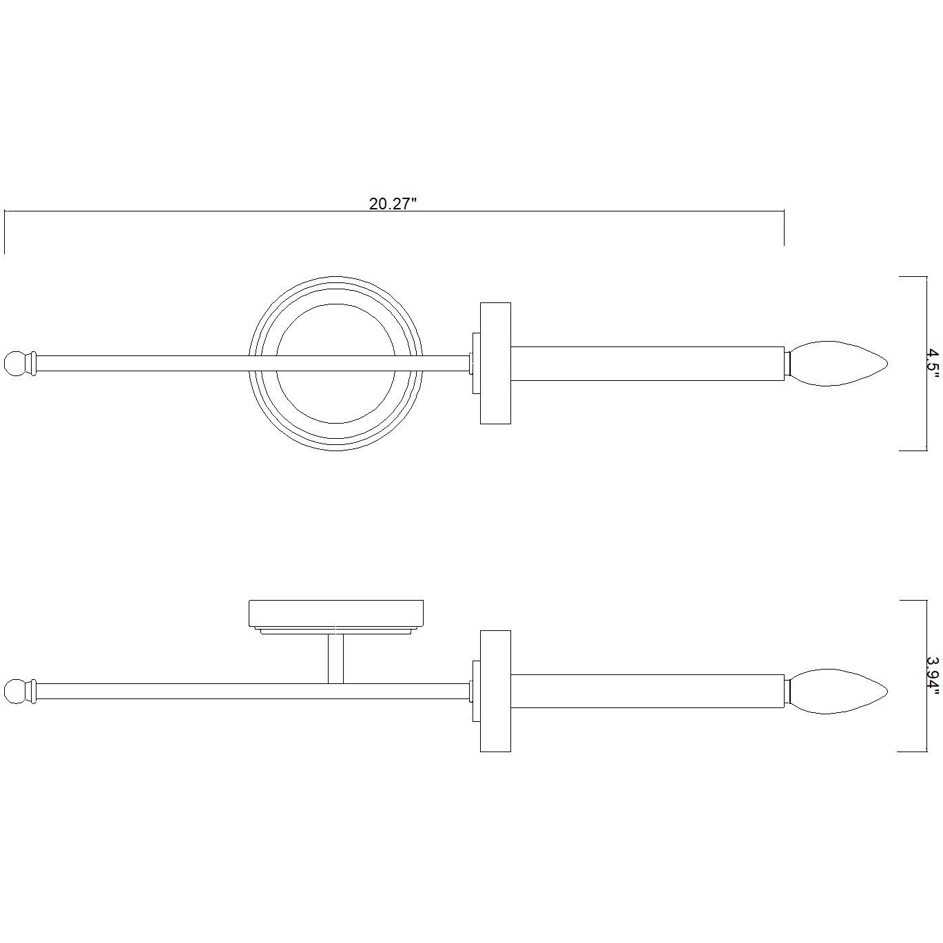 Gaultier Wall Sconce Wall Light in Matte Black and Modern Gold