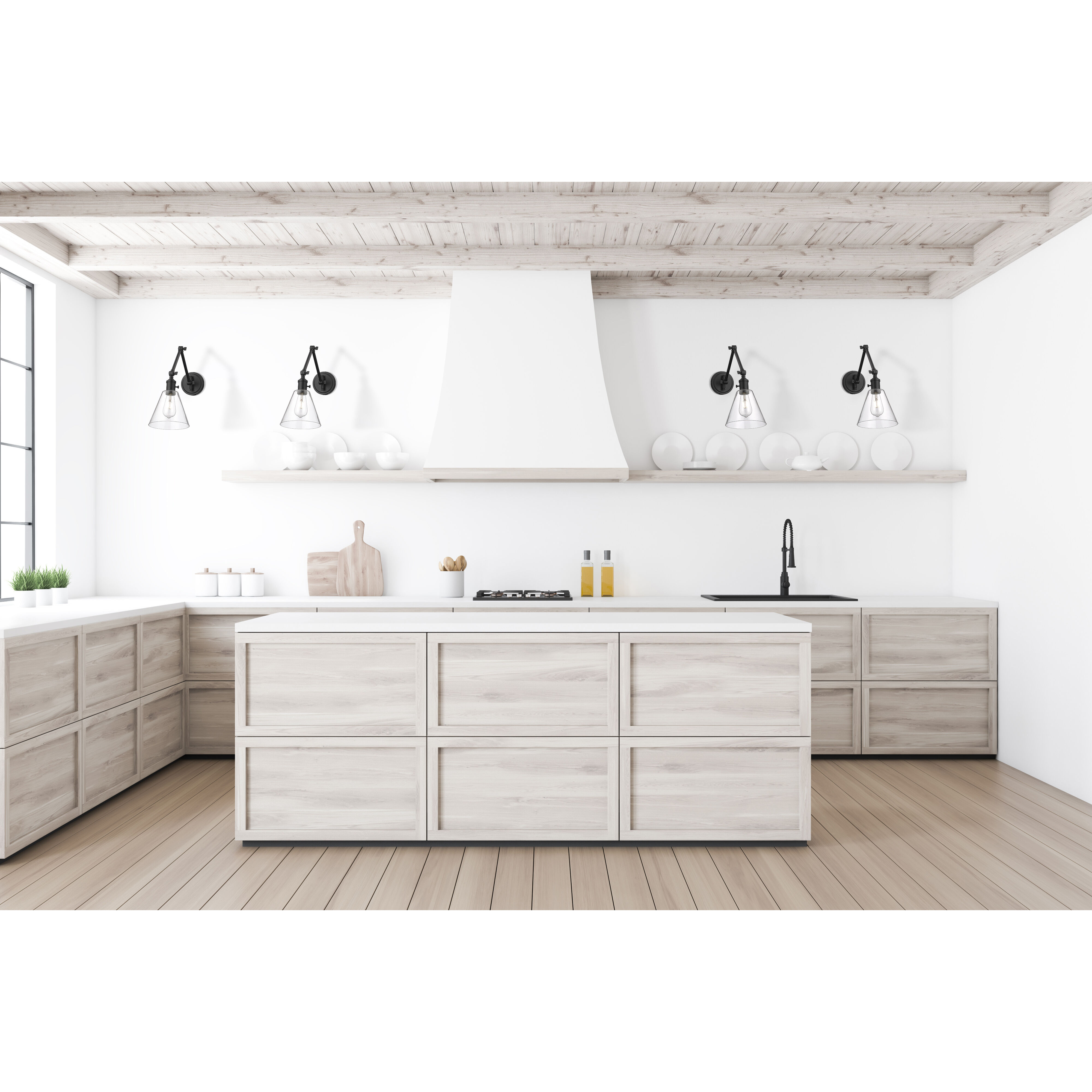 Gayson 1 Light 7.75 inch Matte Black Wall Sconce Wall Light