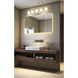 Naya 5 Light 40 inch Brushed Nickel Bath Vanity Light Wall Light