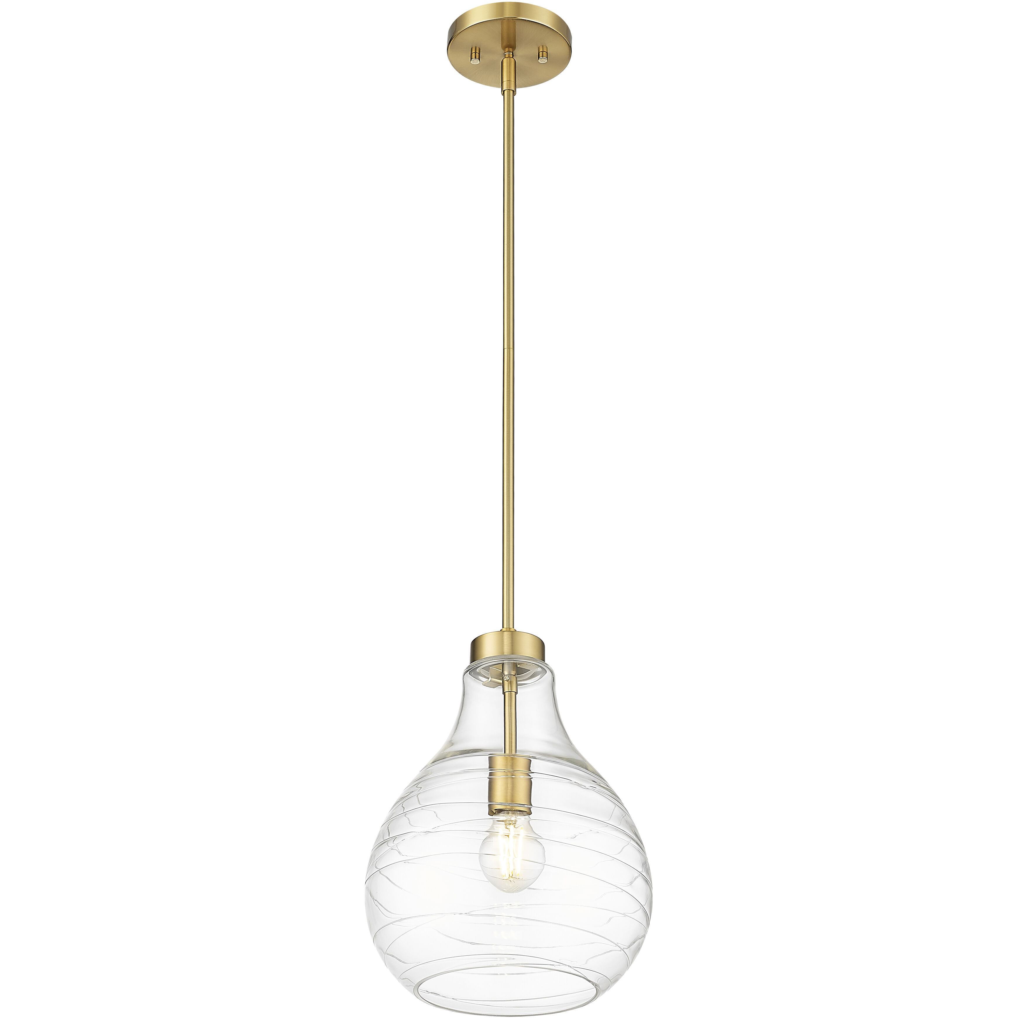 Bon Air 1 Light 10 inch Modern Gold Pendant Ceiling Light