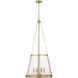 Prescott 4 Light 18 inch Rubbed Brass Pendant Ceiling Light in Rubbed Bronze