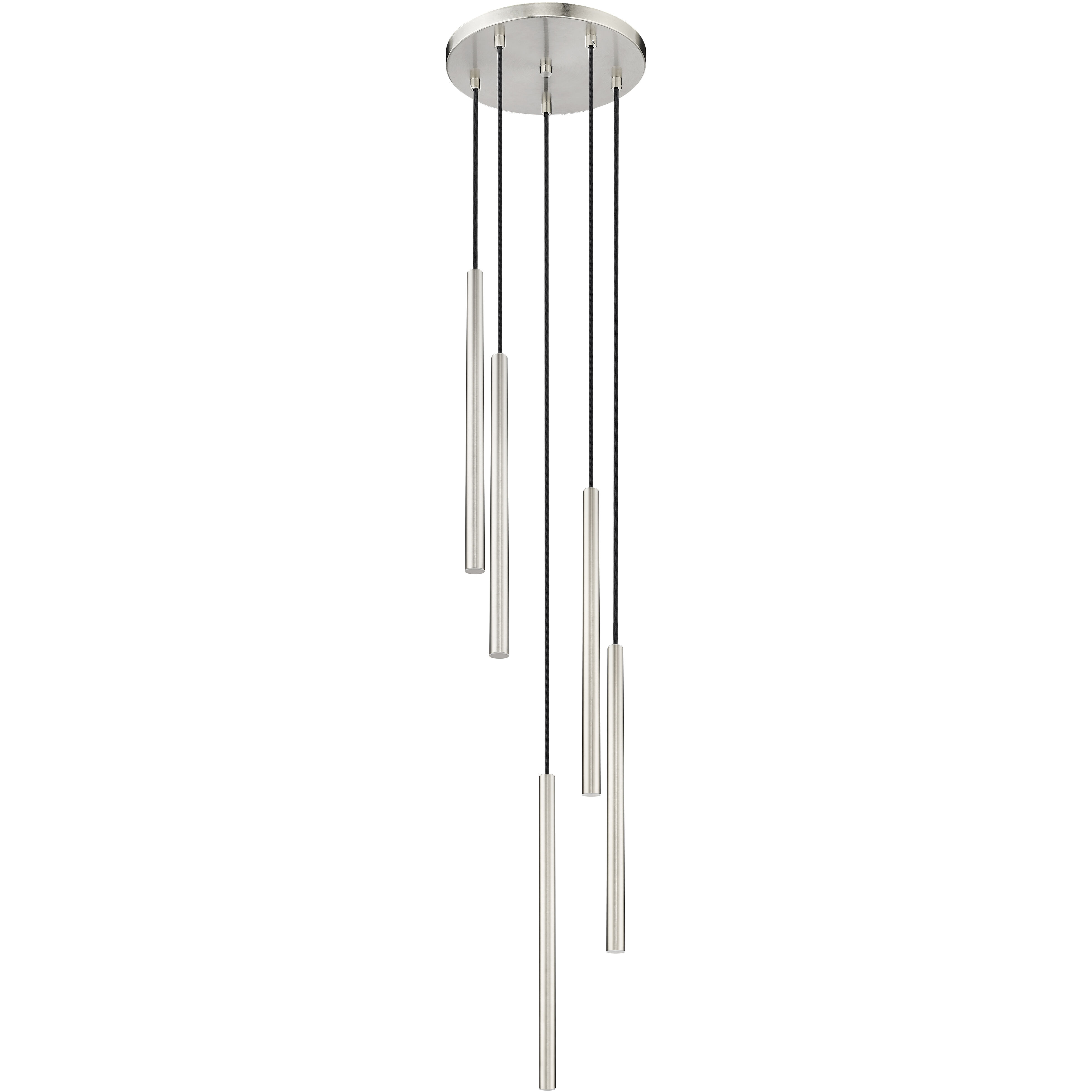 Forest LED 12 inch Brushed Nickel Chandelier Ceiling Light