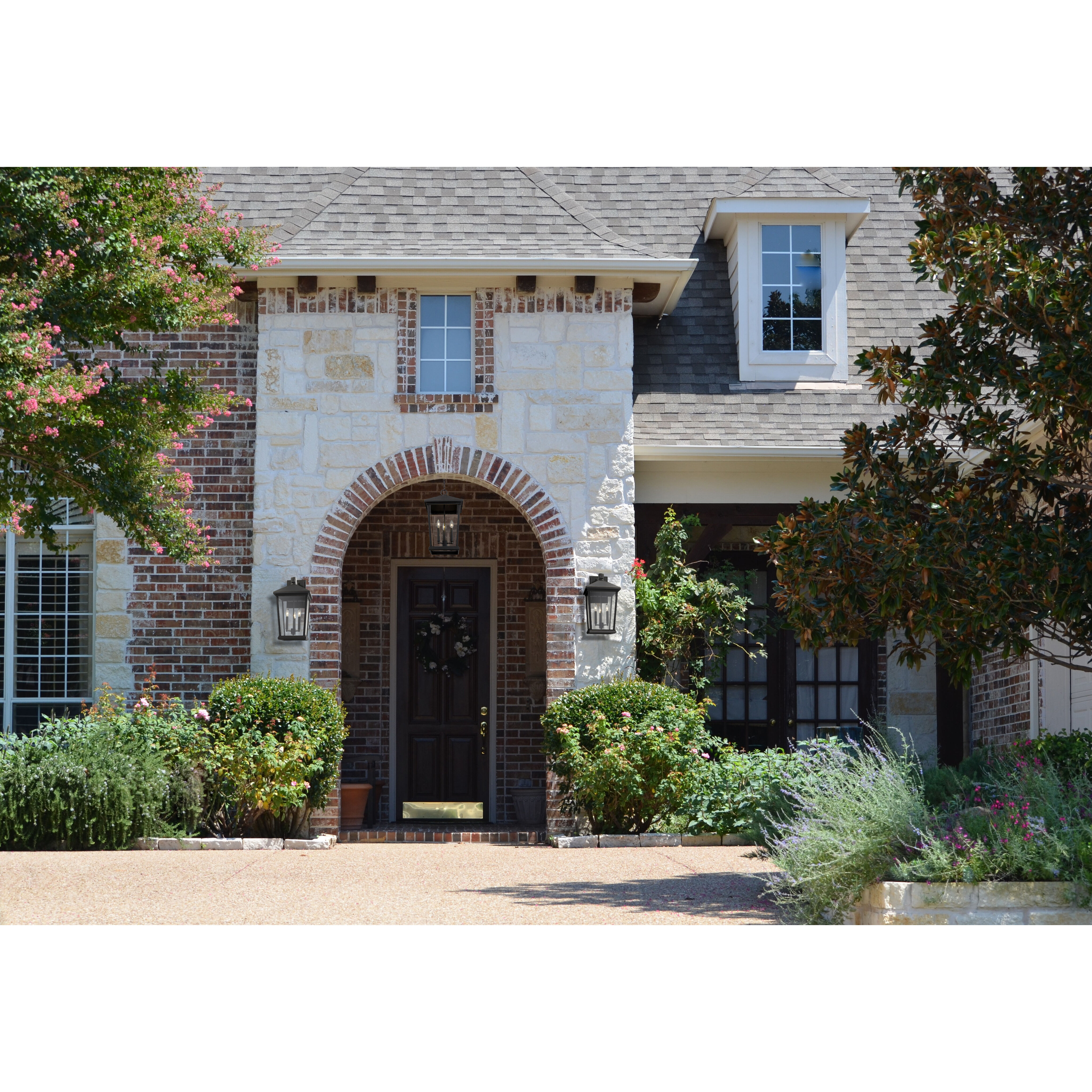 Beacon 3 Light 12 inch Oil Rubbed Bronze Outdoor Chain Mount Ceiling Fixture