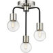 Neutra 3 Light 14.00 inch Semi-Flush Mount