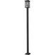 Brookside 1 Light 112.75 inch Black Outdoor Post Mounted Fixture