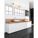 Harrison LED 40 inch Modern Gold Vanity Wall Light