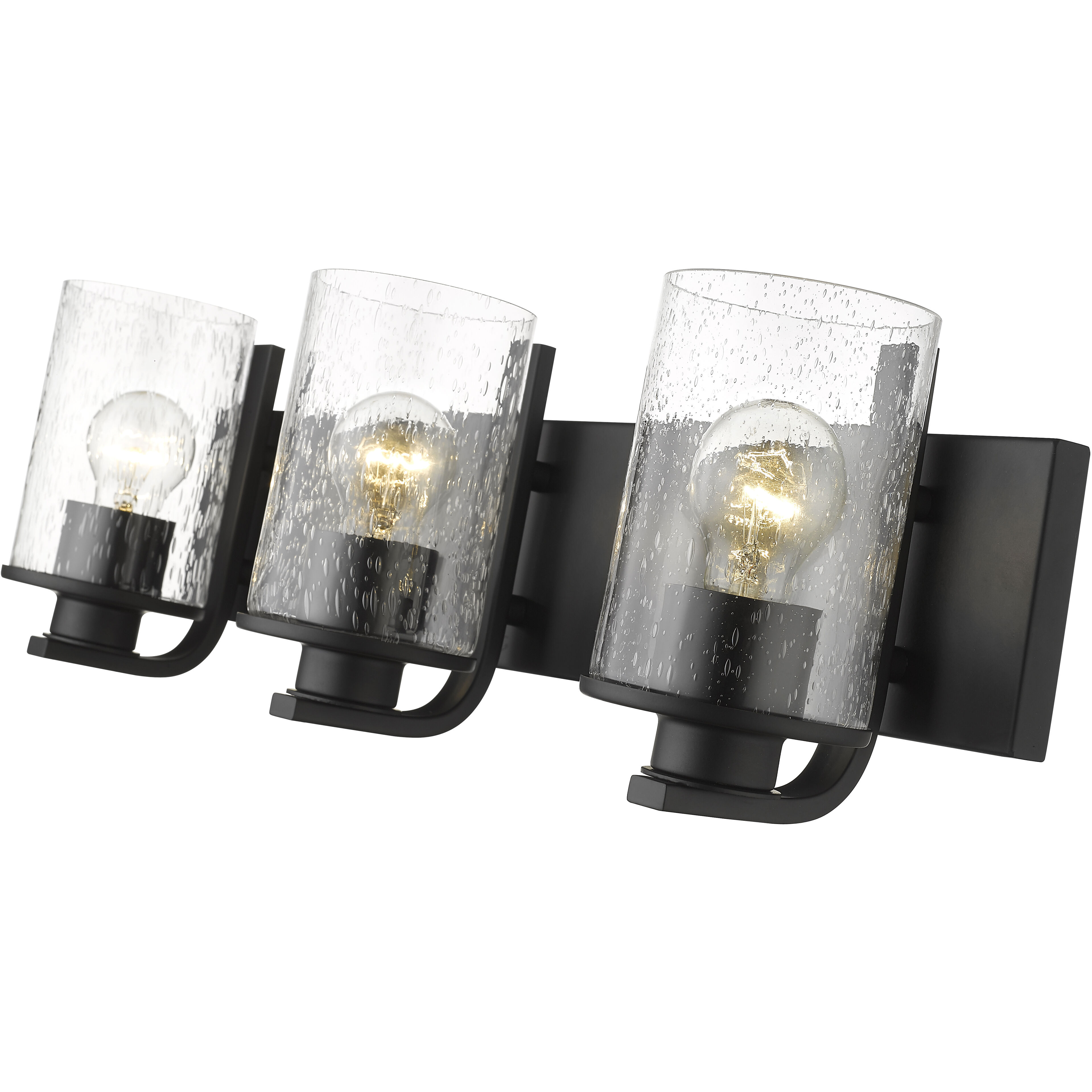 Beckett 3 Light 23 inch Matte Black Vanity Wall Light