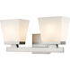 Astor 2 Light 16 inch Brushed Nickel Vanity Wall Light