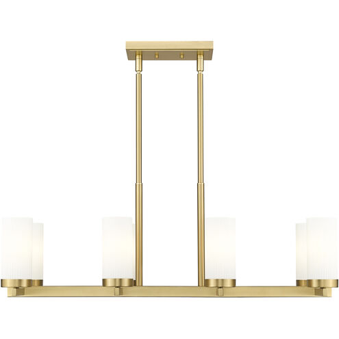 Danica 8 Light 42 inch Modern Gold Linear Chandelier Ceiling Light