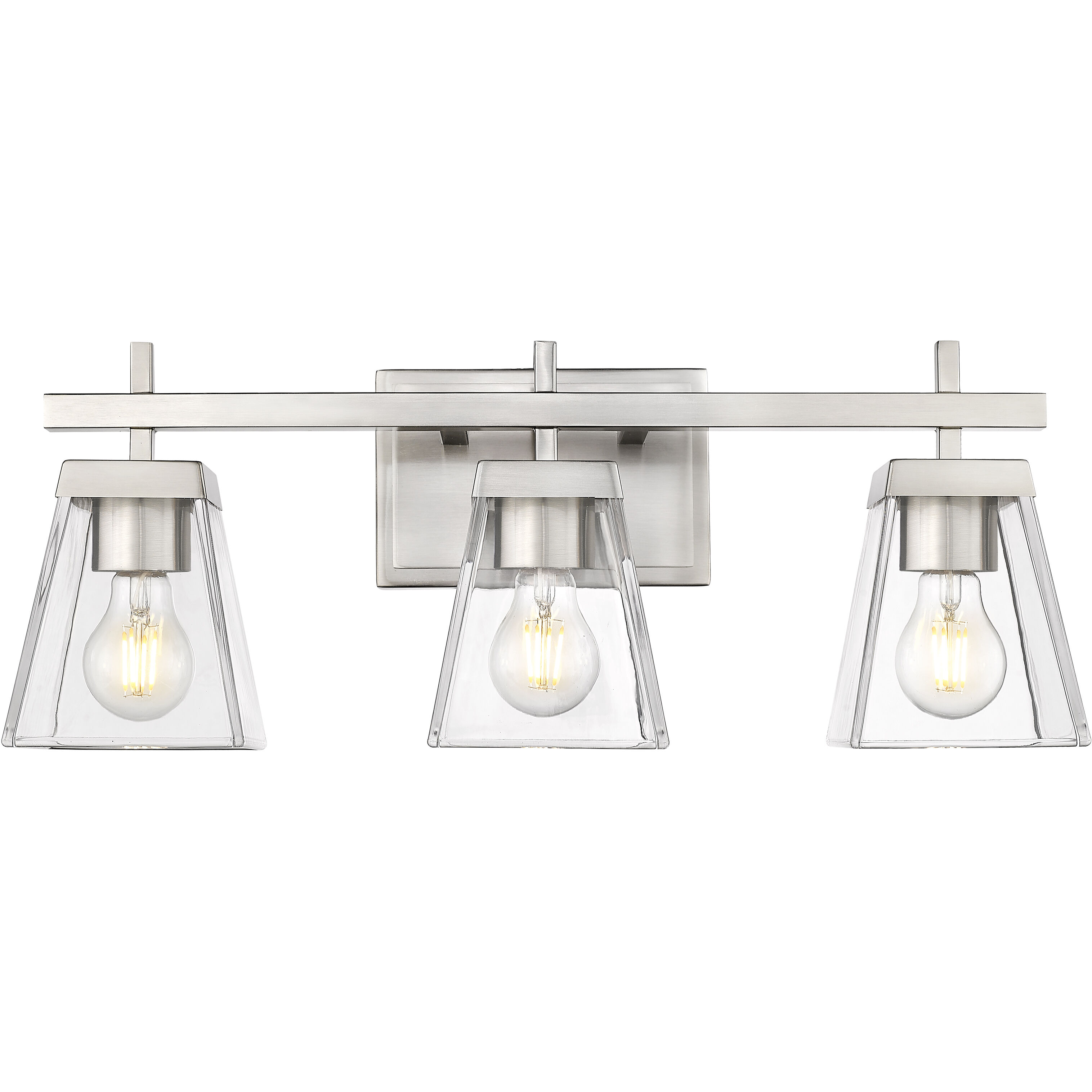 Lauren 3 Light 22 inch Brushed Nickel Vanity Wall Light