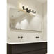 Lyna 5 Light 38.75 inch Matte Black Bathroom Vanity Light Wall Light