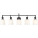 Bryant 5 Light 40.5 inch Matte Black Vanity Wall Light