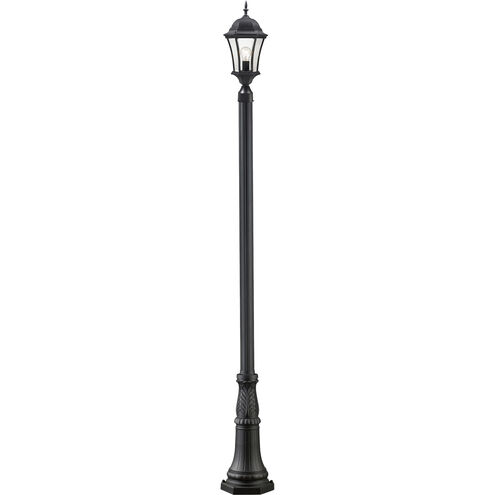Wakefield 1 Light 116 inch Black Outdoor Post Mounted Fixture