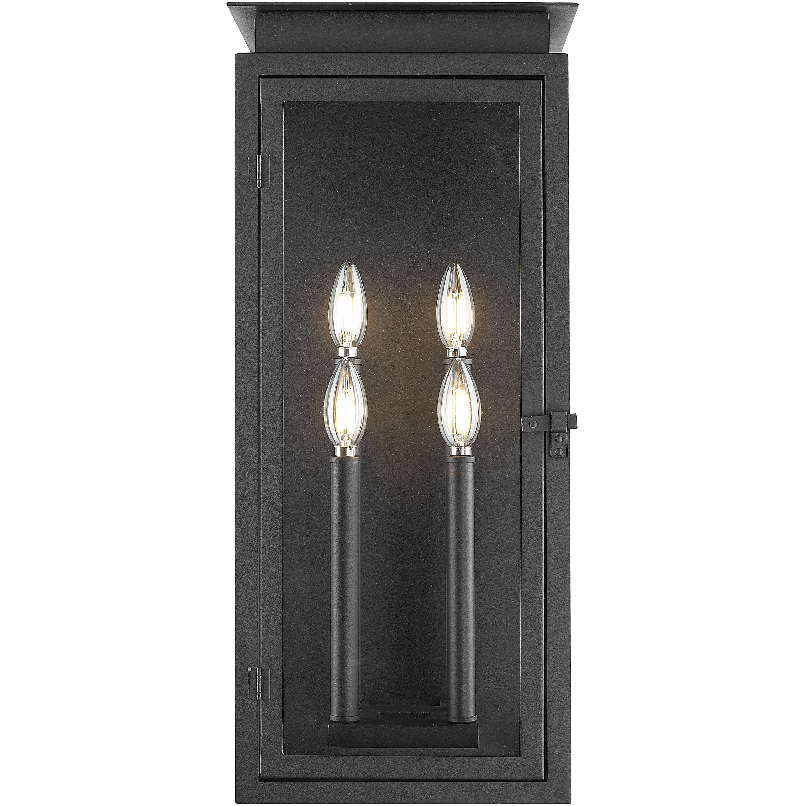 Nova 4 Light 24.5 inch Black Outdoor Wall Light