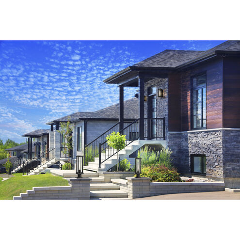 Glenwood 1 Light 16.75 inch Black Outdoor Wall Light