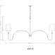 Jisele 8 Light 58.75 inch Rubbed Brass Chandelier Ceiling Light