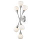 Tian 6 Light 15 inch Brushed Nickel Wall Sconce Wall Light in G9