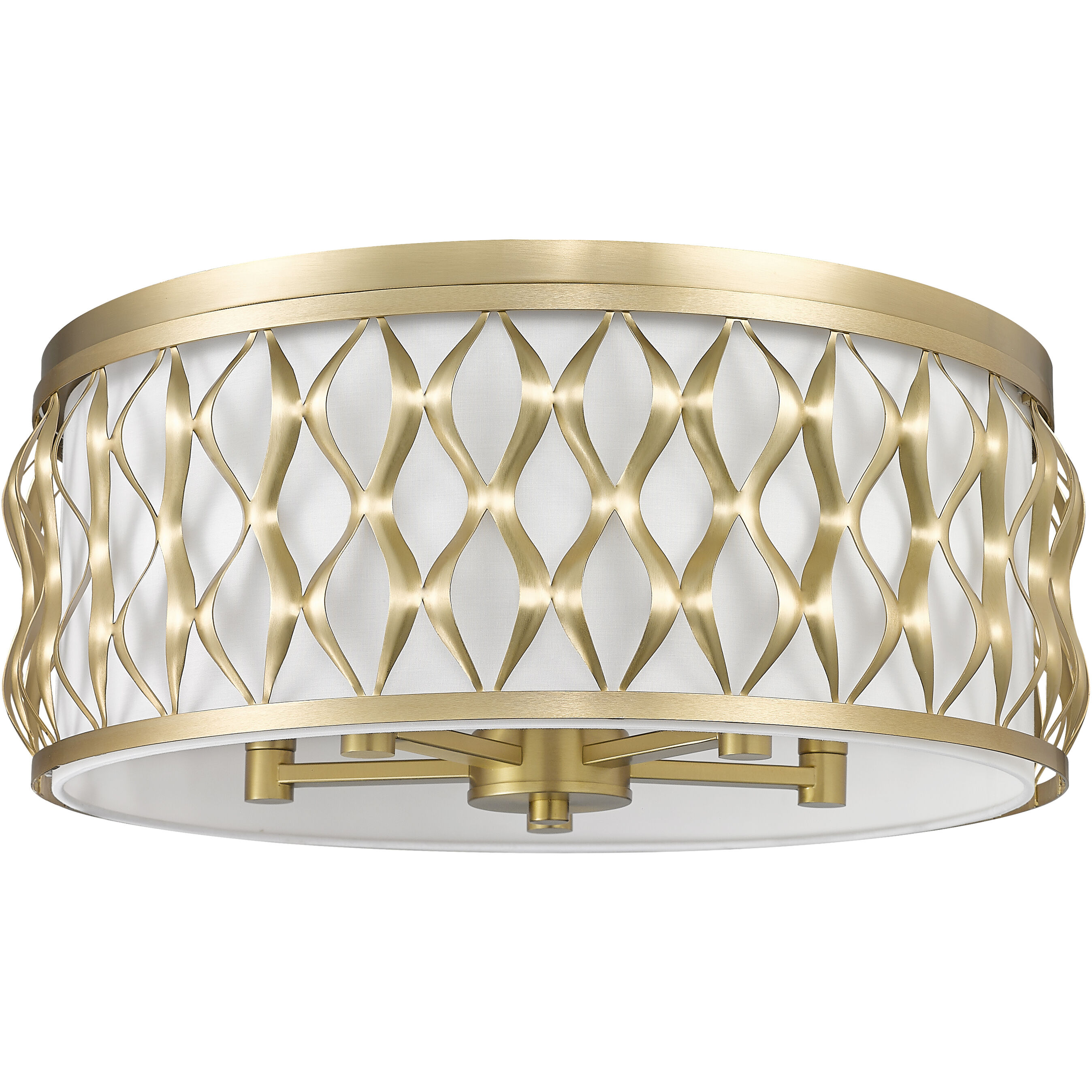 Harden 5 Light 20.25 inch Modern Gold Flush mount Ceiling Light