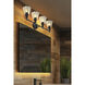 Auden 4 Light 31.75 inch Matte Black Bath Vanity Wall Light