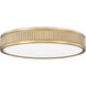 Stari LED 16.75 inch Modern Gold Flush Mount Ceiling Light