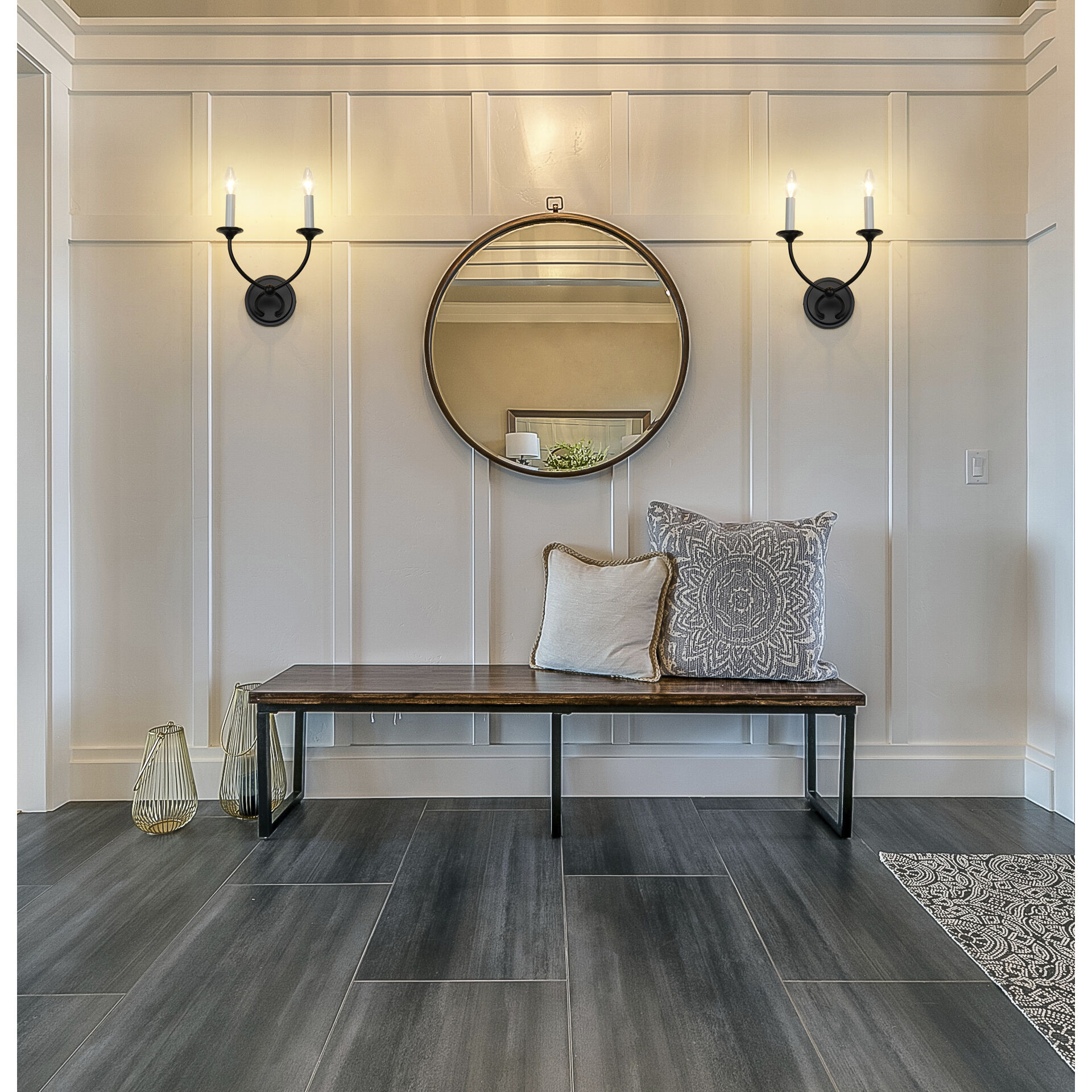 Arabella 2 Light 10 inch Matte Black Wall Sconce Wall Light