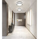 Ballord LED 12 inch Matte Black Flush Mount Ceiling Light