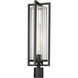 Aura 1 Light 25.75 inch Black Outdoor Post Mounted Fixture in G9