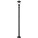 Davina 3 Light 94 inch Black Outdoor Post Mounted Fixture in G9