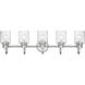 Kinsley 5 Light 35 inch Chrome Bath Vanity Wall Light