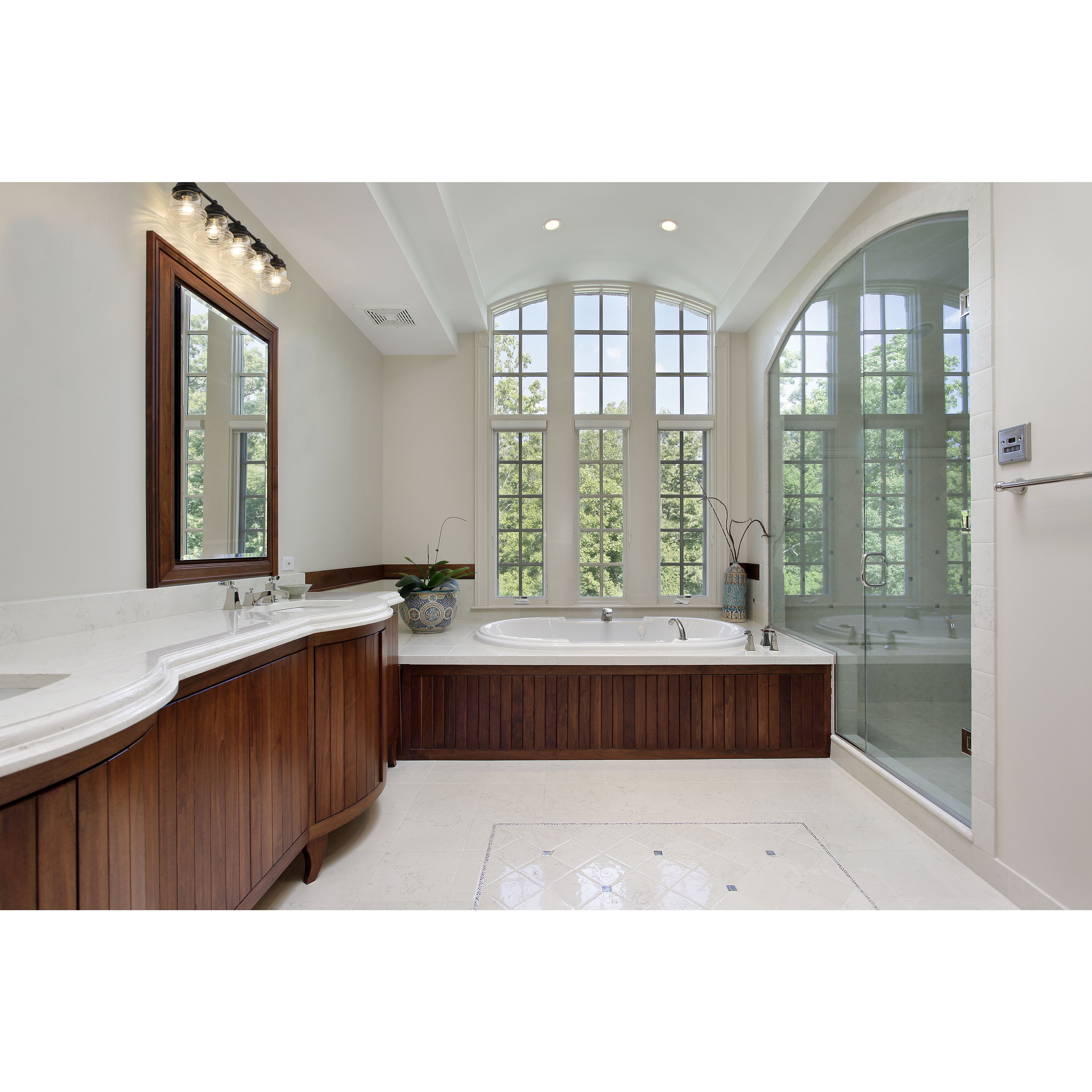 Vaughn 5 Light 40.75 inch Matte Black Vanity Wall Light