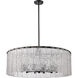 Glacier 12 Light 32.5 inch Matte Black Chandelier Ceiling Light