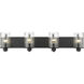 Beckett 4 Light 34 inch Matte Black Vanity Wall Light
