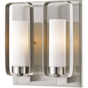 Aideen 2 Light 9 inch Brushed Nickel Wall Sconce Wall Light