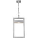 Luttrel LED 10.5 inch Silver Outdoor Chain Mount Ceiling Fixture