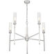 Esme 5 Light 32 inch Brushed Nickel Chandelier Ceiling Light