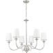 Katerina 6 Light 32 inch Brushed Nickel Chandelier Ceiling Light