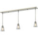 Annora 3 Light 47.5 inch Brushed Nickel Linear Chandelier Ceiling Light