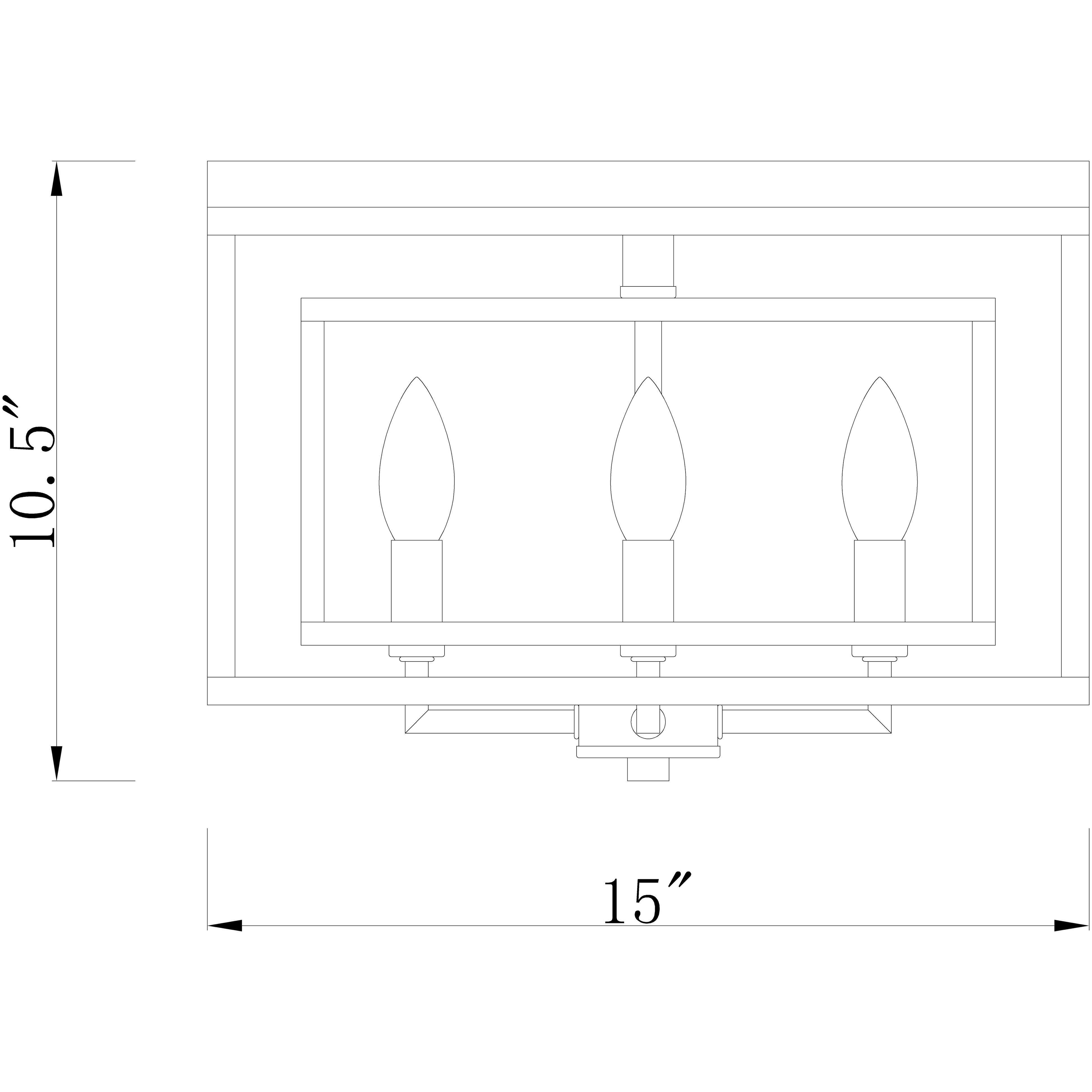 Euclid 4 Light 15 inch Matte Black Flush Mount Ceiling Light
