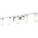 Danica 5 Light 38.75 inch Chrome Bath Vanity Light Wall Light