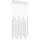 Forest LED 9.75 inch Chrome Chandelier Ceiling Light in 11, 40, Chrome Steel
