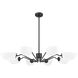 Breton 8 Light 46 inch Matte Black Chandelier Ceiling Light