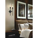 Esme 2 Light 8 inch Matte Black Wall Sconce Wall Light