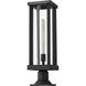 Glenwood 1 Light 22 inch Black Outdoor Pier Mounted Fixture